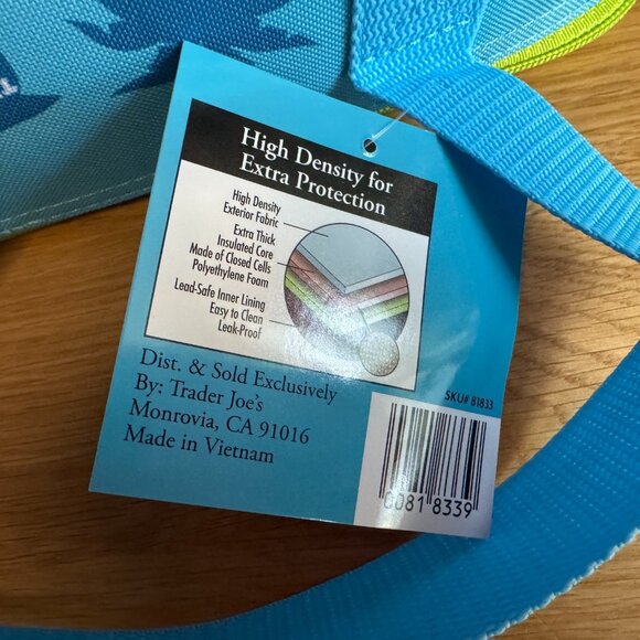 TRADER JOE's 2025 Mini Insulated Reusable Tote Bag, Turquoise - Picture 14 of 16